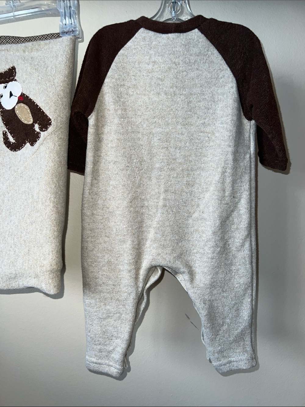 Vintage Kids "Lost Puppy" Beige & Brown Pajama Set​ - Picture 8 of 8